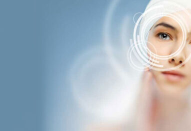 twarz kobiety, okolice oczu