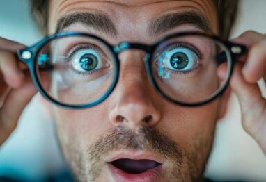 zdziwiony mężczyzna