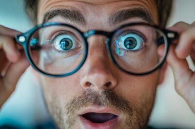 zdziwiony mężczyzna